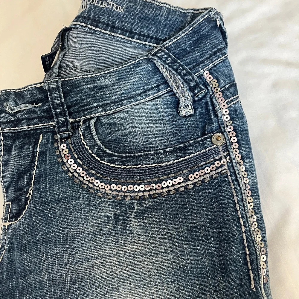 Sequin Detailed Skinny Jeans - Picture 2 of 5